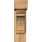 Ekena Millwork Olympic Block Rough Sawn Bracket w/ Offset Brace, Western Red Cedar, 6"W x 16"D x 20"H BKT0604X16X20OLY05RWR - alternate 3
